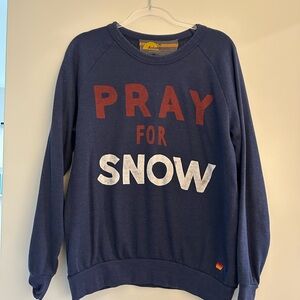 Aviator Nation pray for snow crewneck